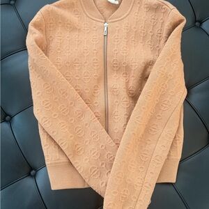 Hermes Tan Bomber Jacket